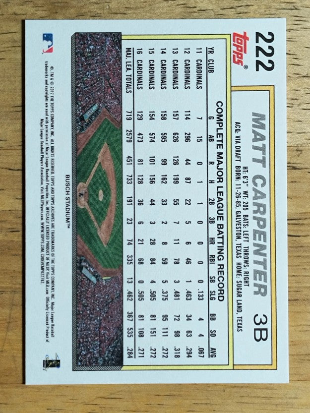 2017 Topps Archives #222 Matt Carpenter
