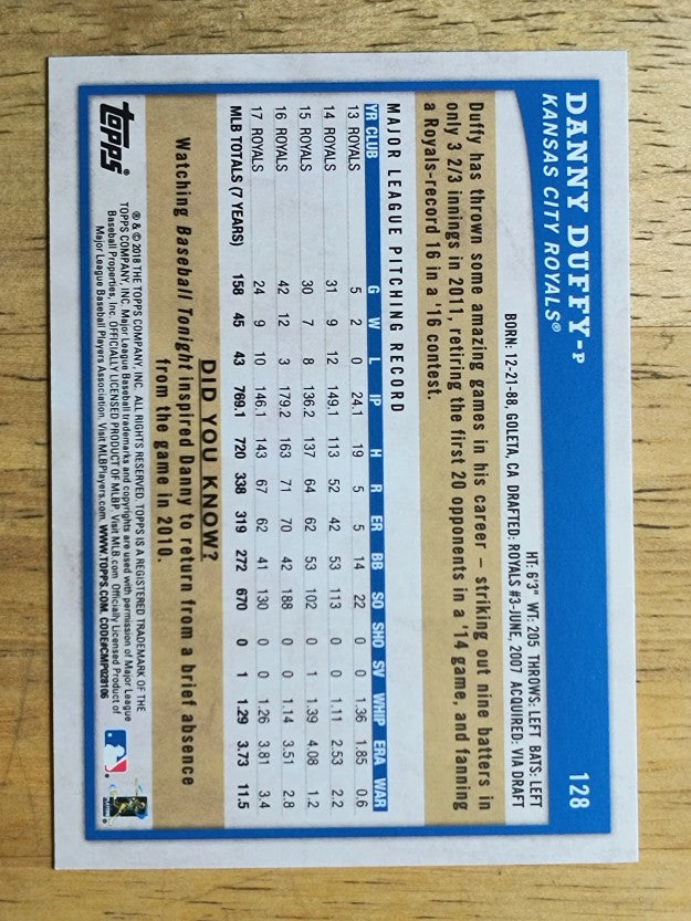 2018 Topps Big League #128 Danny Duffy