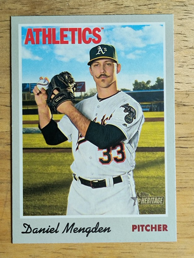 2019 Topps Heritage #11 Daniel Mengden