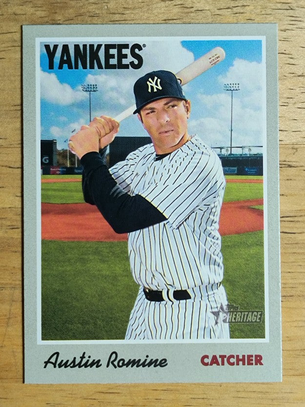 2019 Topps Heritage #82 Austin Romine