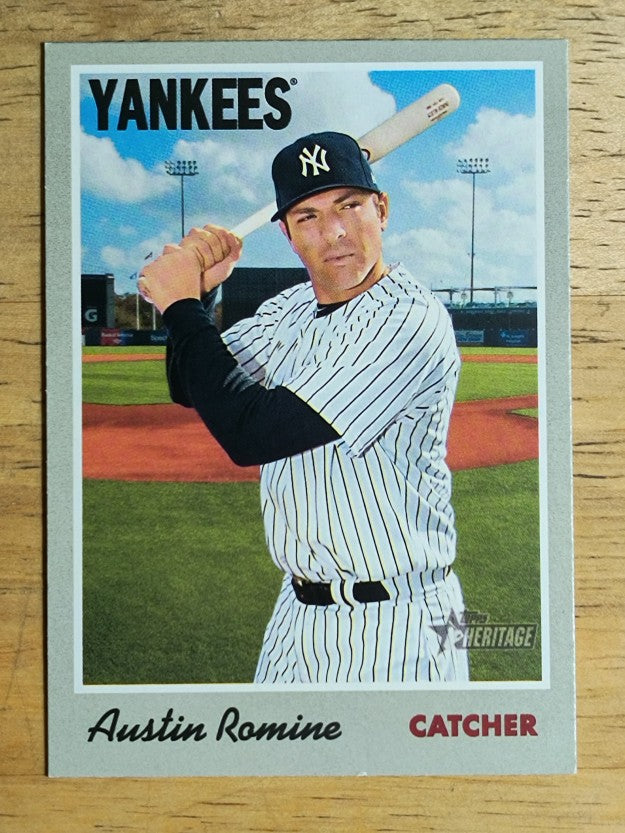 2019 Topps Heritage #82 Austin Romine
