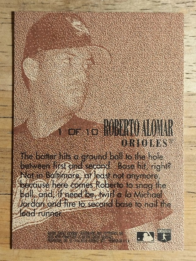 1996 Emotion-XL D-Fense #1 Roberto Alomar