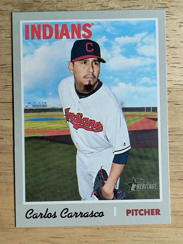 2019 Topps Heritage #136 Carlos Carrasco