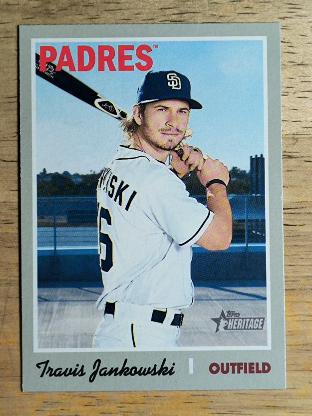2019 Topps Heritage #234 Travis Jankowski
