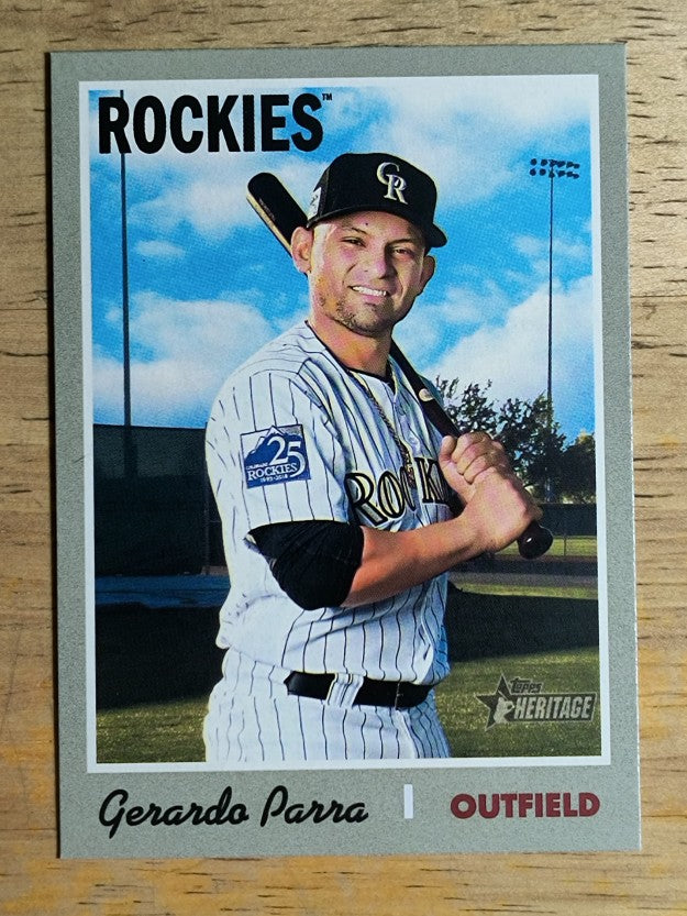 2019 Topps Heritage #248 Gerardo Parra