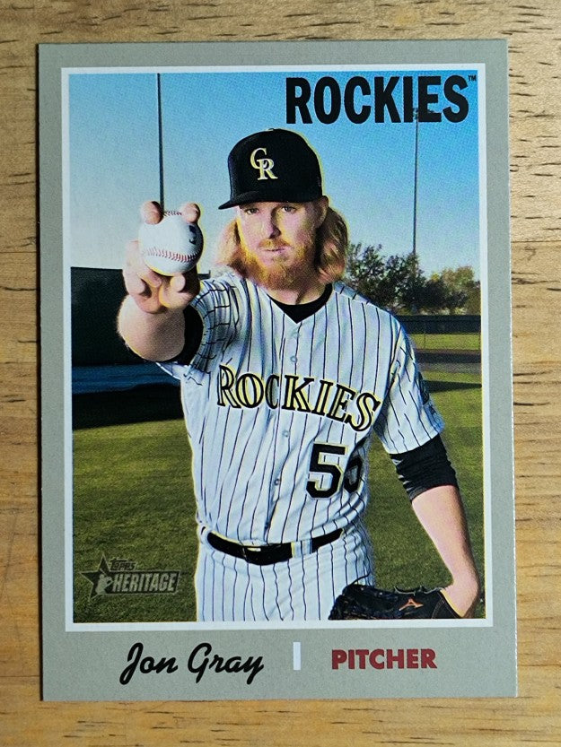 2019 Topps Heritage #255 Jon Gray