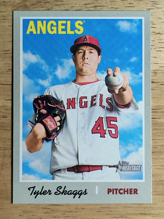 2019 Topps Heritage #326 Tyler Skaggs