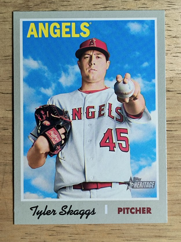 2019 Topps Heritage #326 Tyler Skaggs