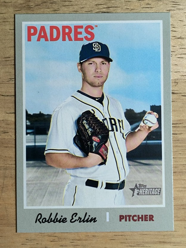 2019 Topps Heritage #329 Robbie Erlin