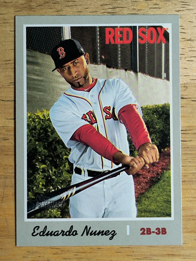 2019 Topps Heritage #340 Eduardo Nunez