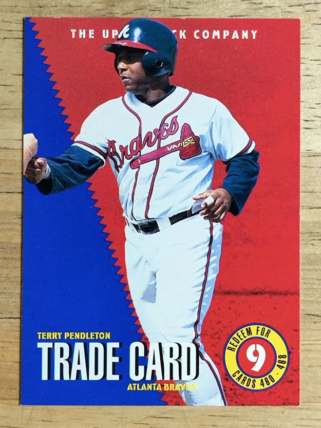 1995 Collector's Choice Trade Cards #TC4 Terry Pendleton