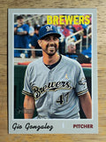 2019 Topps Heritage #709 Gio Gonzalez SP