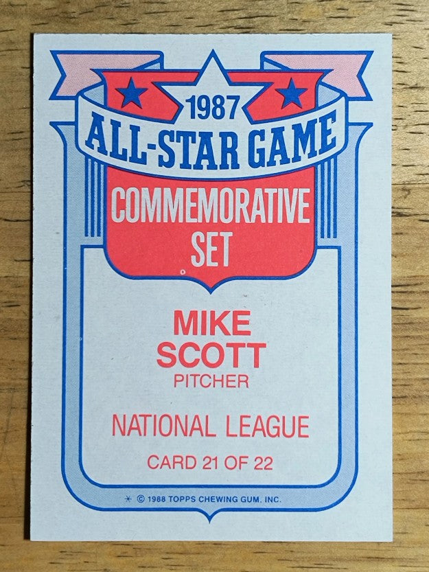 1988 Topps Glossy All-Stars #21 Mike Scott