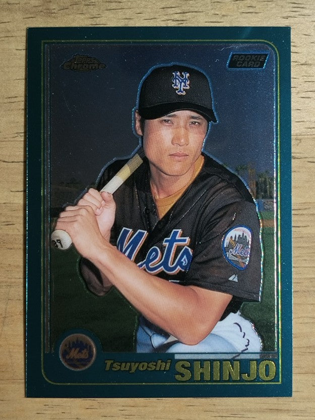 2001 Topps Chrome #595 Tsuyoshi Shinjo RC