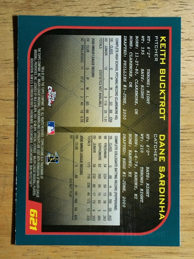 2001 Topps Chrome #621 K.Bucktrot/D.Sardinha