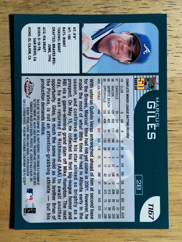 2001 Topps Chrome Traded #T167 Marcus Giles