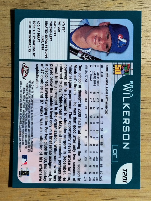2001 Topps Chrome Traded #T201 Brad Wilkerson