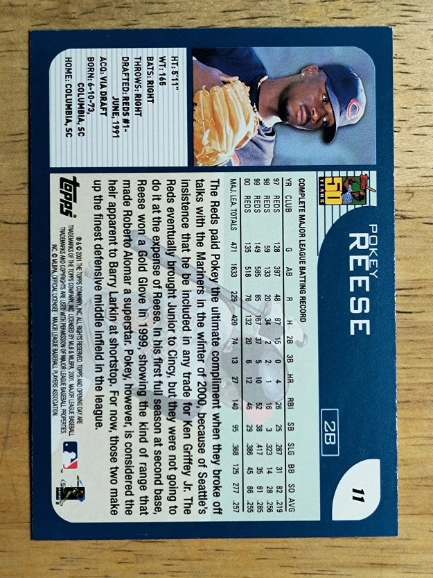 2001 Topps Opening Day #11 Pokey Reese