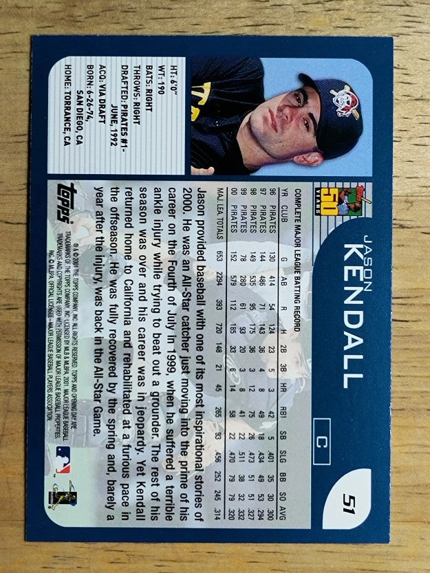 2001 Topps Opening Day #51 Jason Kendall