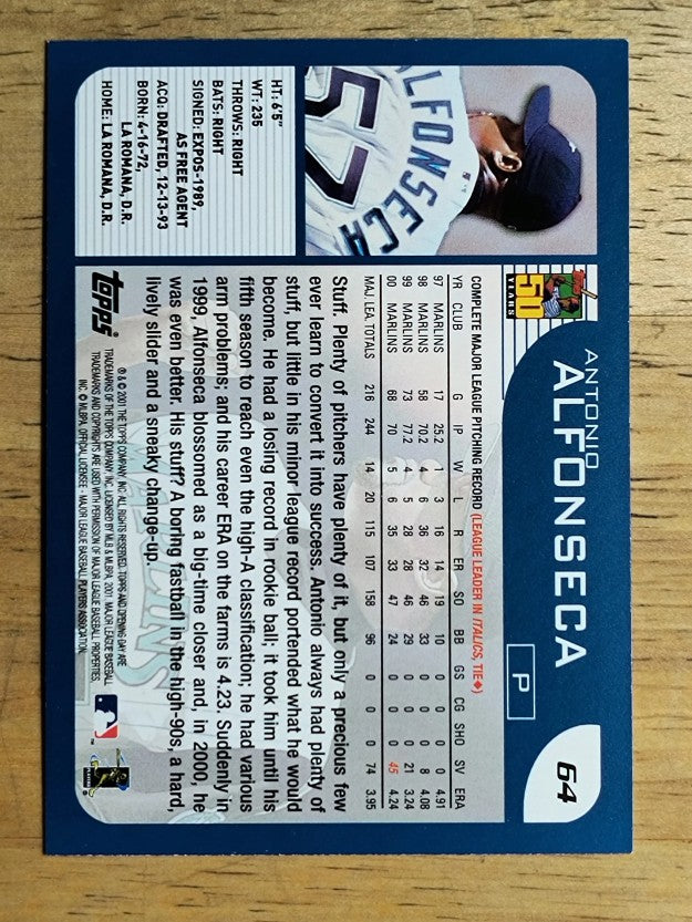 2001 Topps Opening Day #64 Antonio Alfonseca