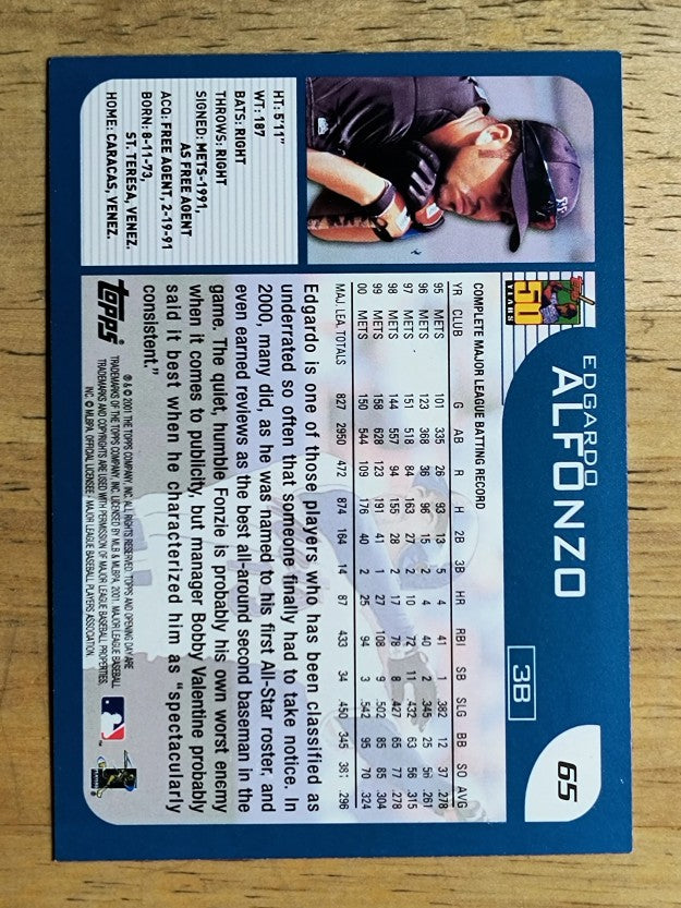 2001 Topps Opening Day #65 Edgardo Alfonzo