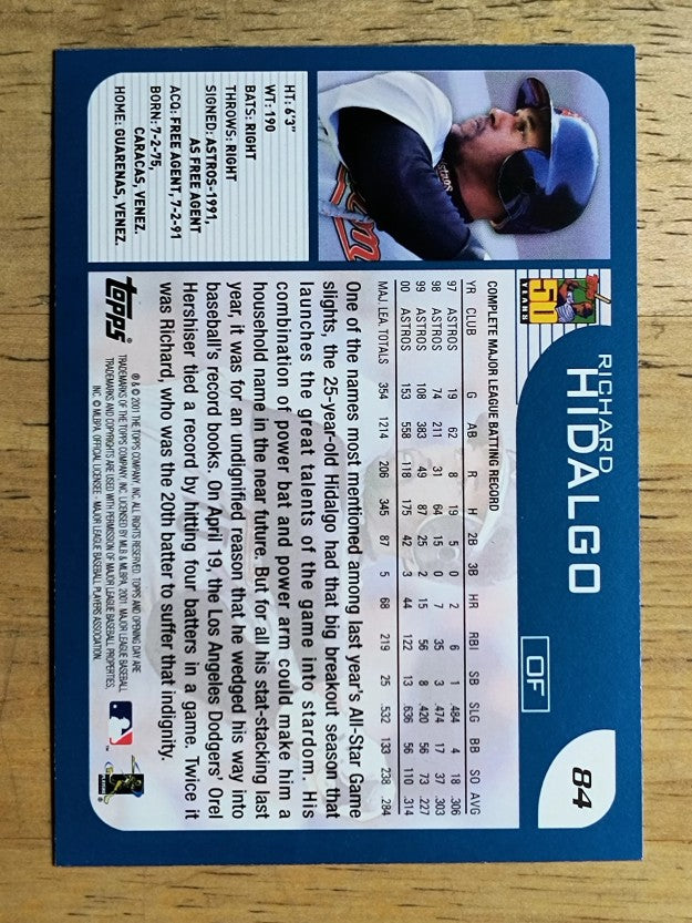 2001 Topps Opening Day #84 Richard Hidalgo