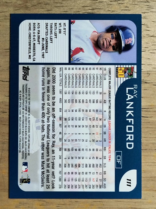 2001 Topps Opening Day #111 Ray Lankford