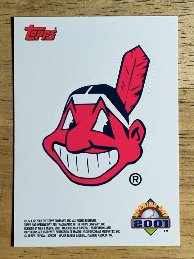 2001 Topps Opening Day Stickers #9 Cleveland Indians