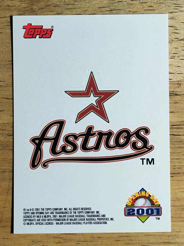 2001 Topps Opening Day Stickers #13 Houston Astros