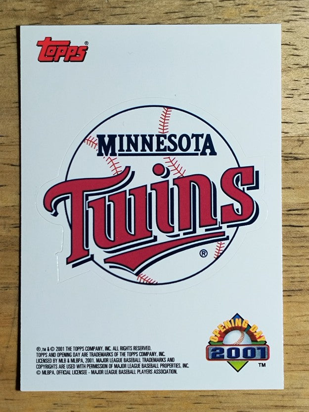 2001 Topps Opening Day Stickers #17 Minnesota Twins