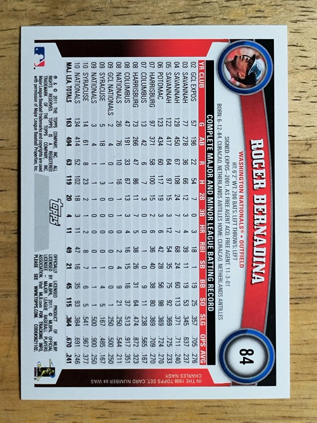 2011 Topps #84 Roger Bernadina