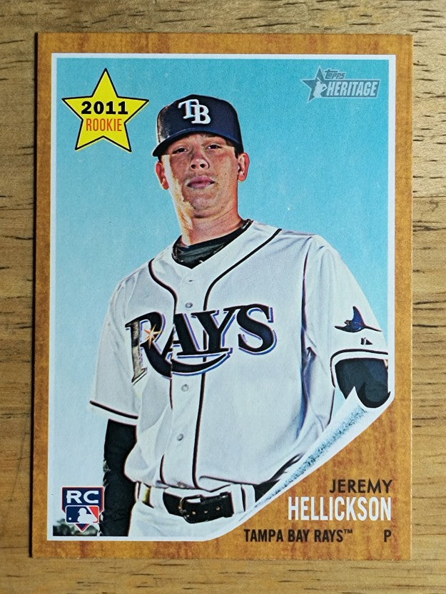2011 Topps Heritage #219 Jeremy Hellickson RC