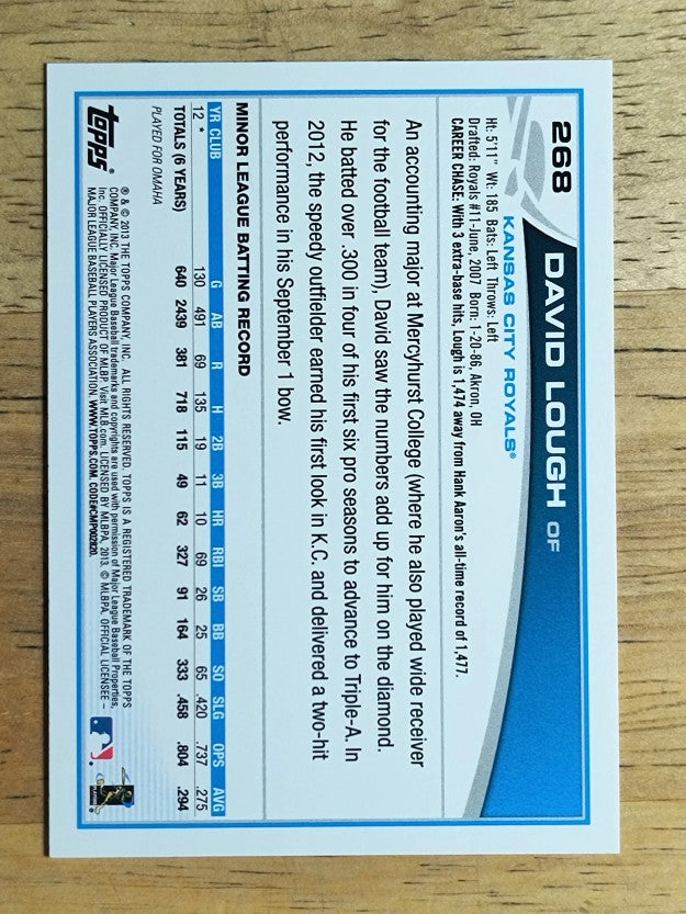 2013 Topps #268 David Lough RC