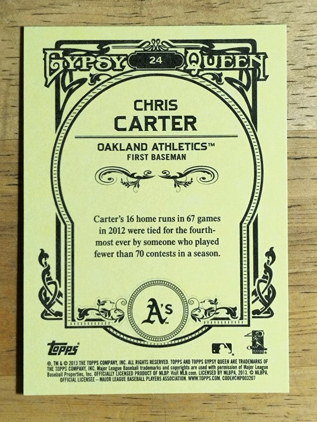 2013 Topps Gypsy Queen #24 Chris Carter