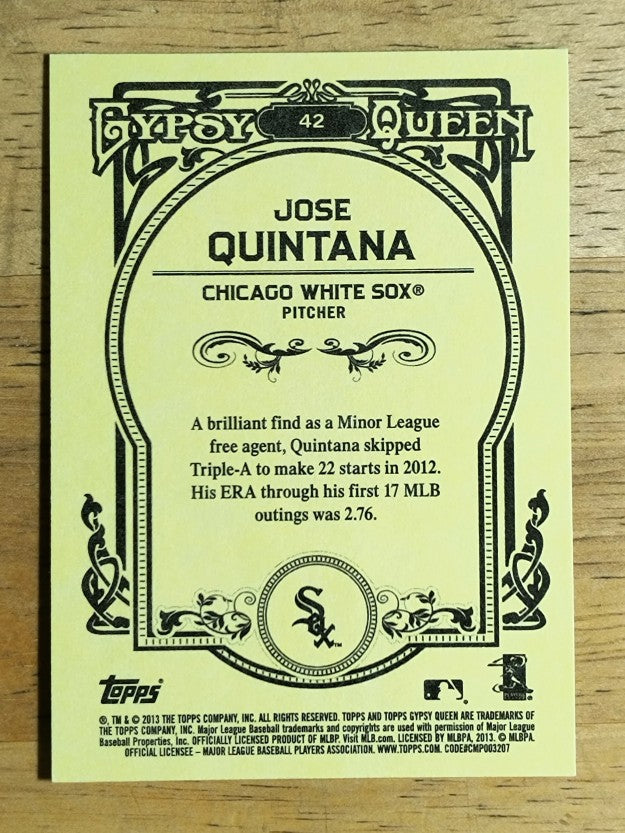2013 Topps Gypsy Queen #42 Jose Quintana