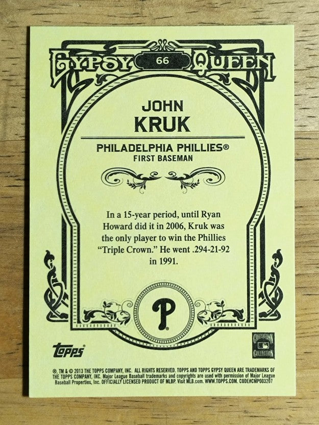 2013 Topps Gypsy Queen #66 John Kruk