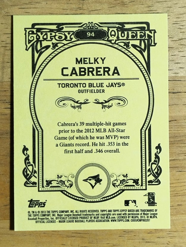 2013 Topps Gypsy Queen #94 Melky Cabrera