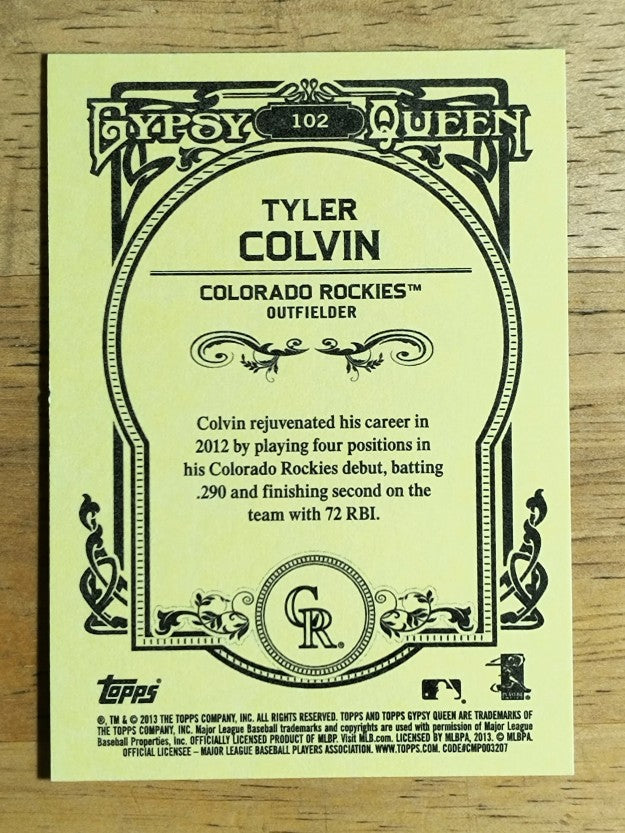 2013 Topps Gypsy Queen #102 Tyler Colvin