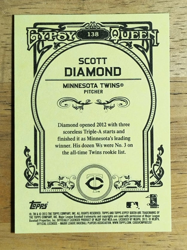 2013 Topps Gypsy Queen #138 Scott Diamond