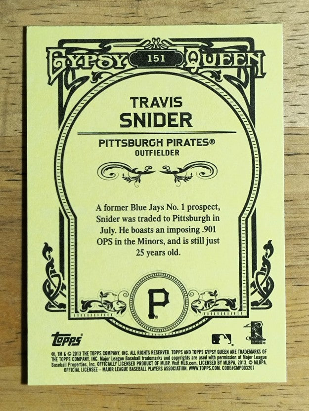 2013 Topps Gypsy Queen #151 Travis Snider