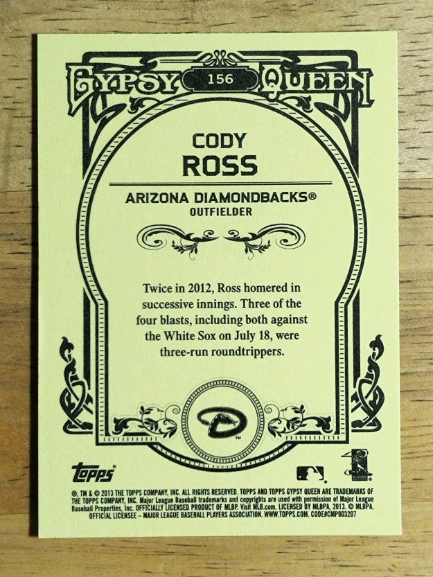 2013 Topps Gypsy Queen #156 Cody Ross