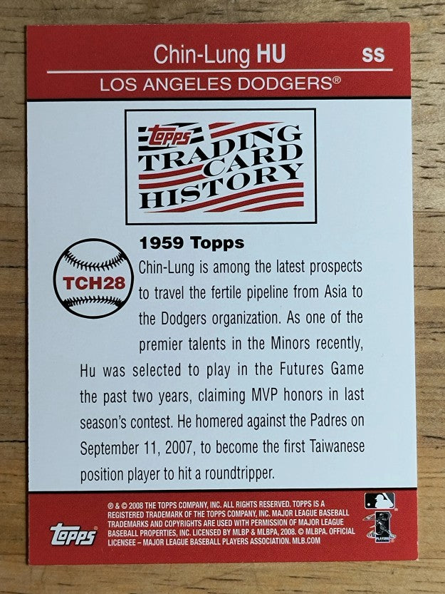 2008 Topps Trading Card History #TCH28 Chin-Lung Hu