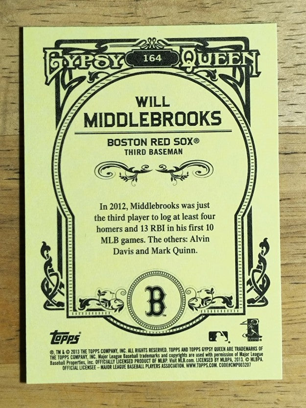 2013 Topps Gypsy Queen #164 Will Middlebrooks