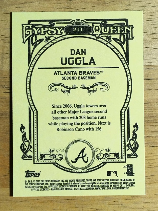 2013 Topps Gypsy Queen #211 Dan Uggla