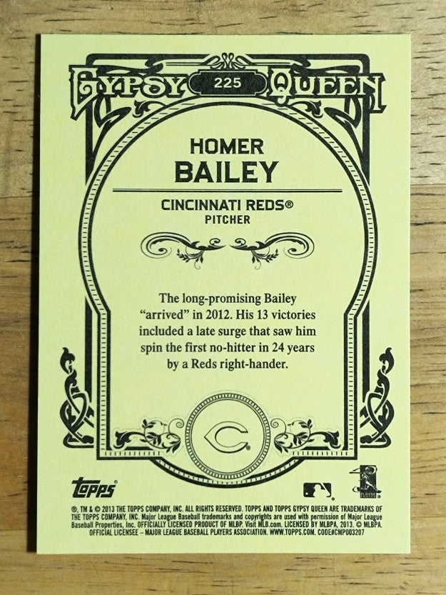 2013 Topps Gypsy Queen #225 Homer Bailey