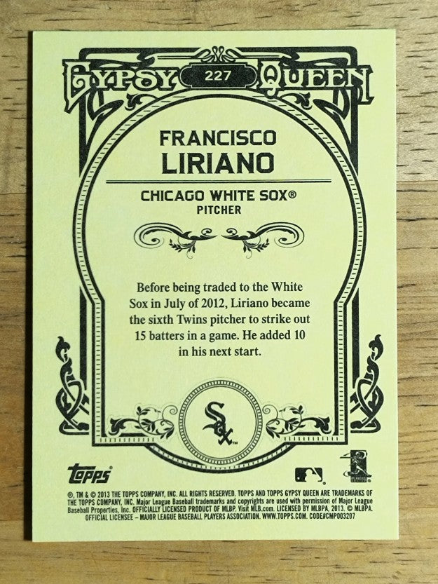 2013 Topps Gypsy Queen #227 Francisco Liriano