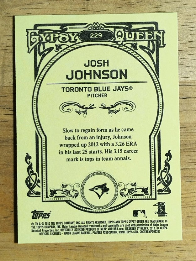 2013 Topps Gypsy Queen #229 Josh Johnson