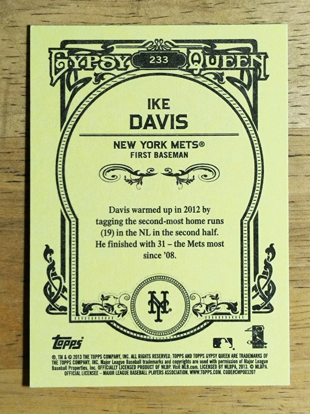 2013 Topps Gypsy Queen #233 Ike Davis