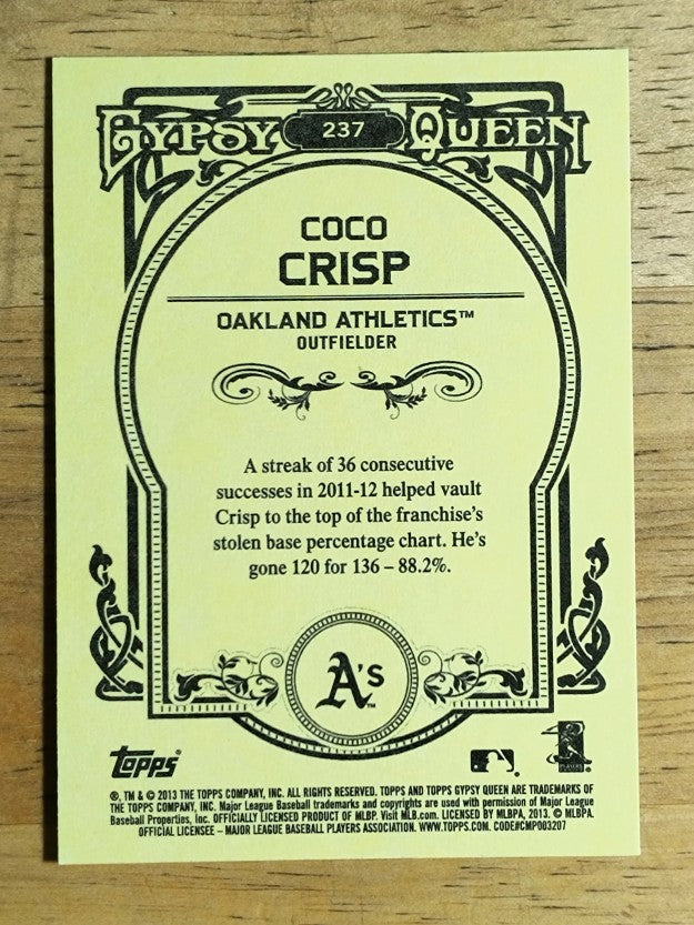 2013 Topps Gypsy Queen #237 Coco Crisp