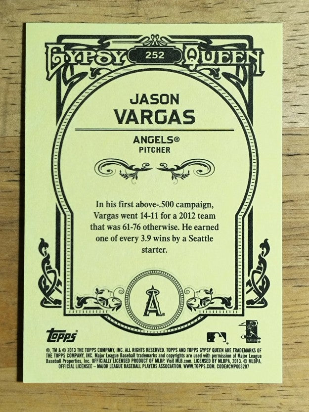 2013 Topps Gypsy Queen #252 Jason Vargas